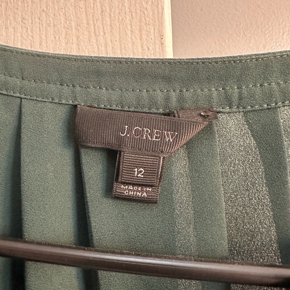 J. Crew Women's Dark Green Blouse - Picture 2 of 2
